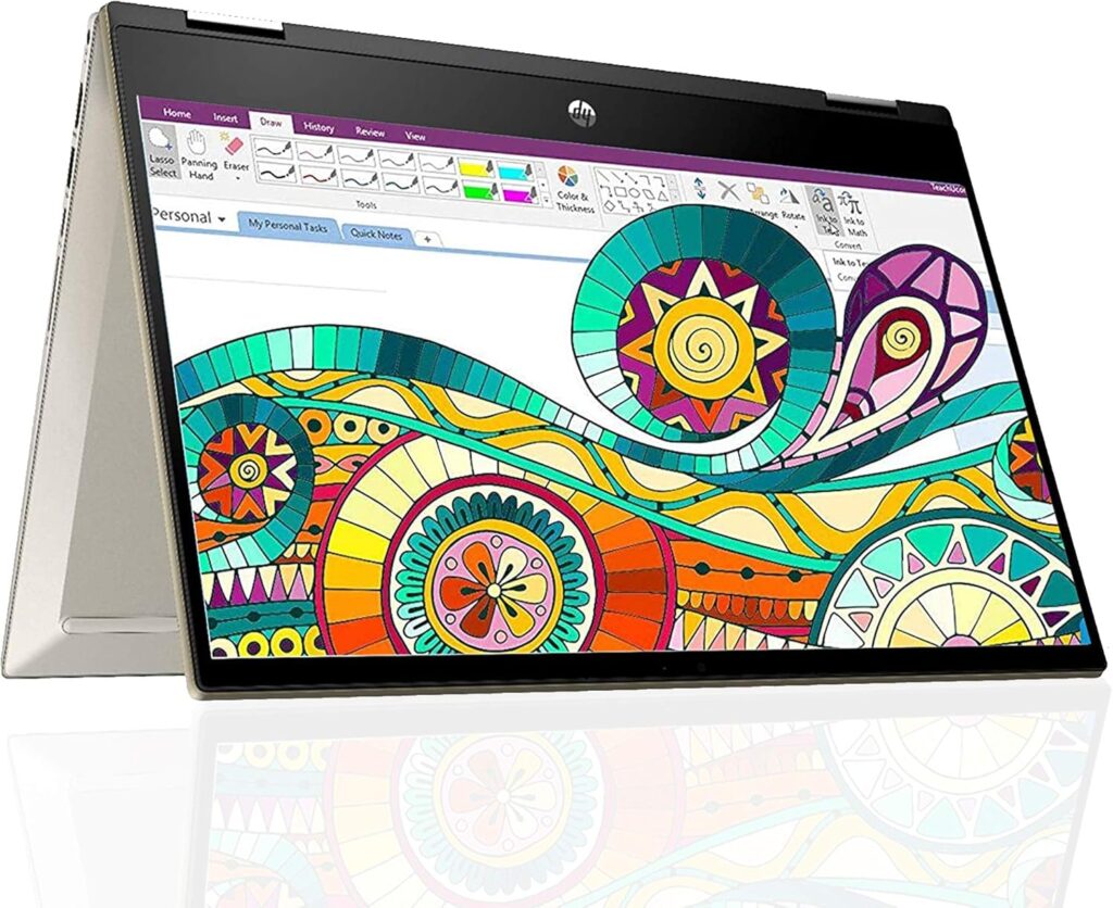 HP Pavilion X360 14 Inch Student and Business 2-in-1 Touchscreen Laptop with Woov Sleeve, Intel Dual-core i3-1005G1